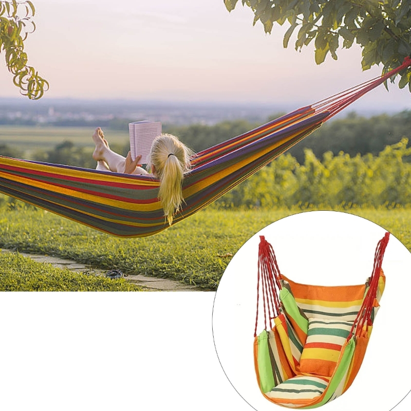 Outdoor Furniture Quality - Chaise suspendue ergonomique avec oreillers détachables