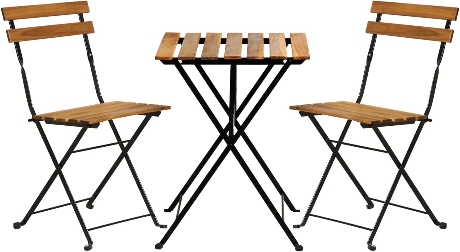 Outdoor Furniture Table - Ensemble bistrot de patio pliable en