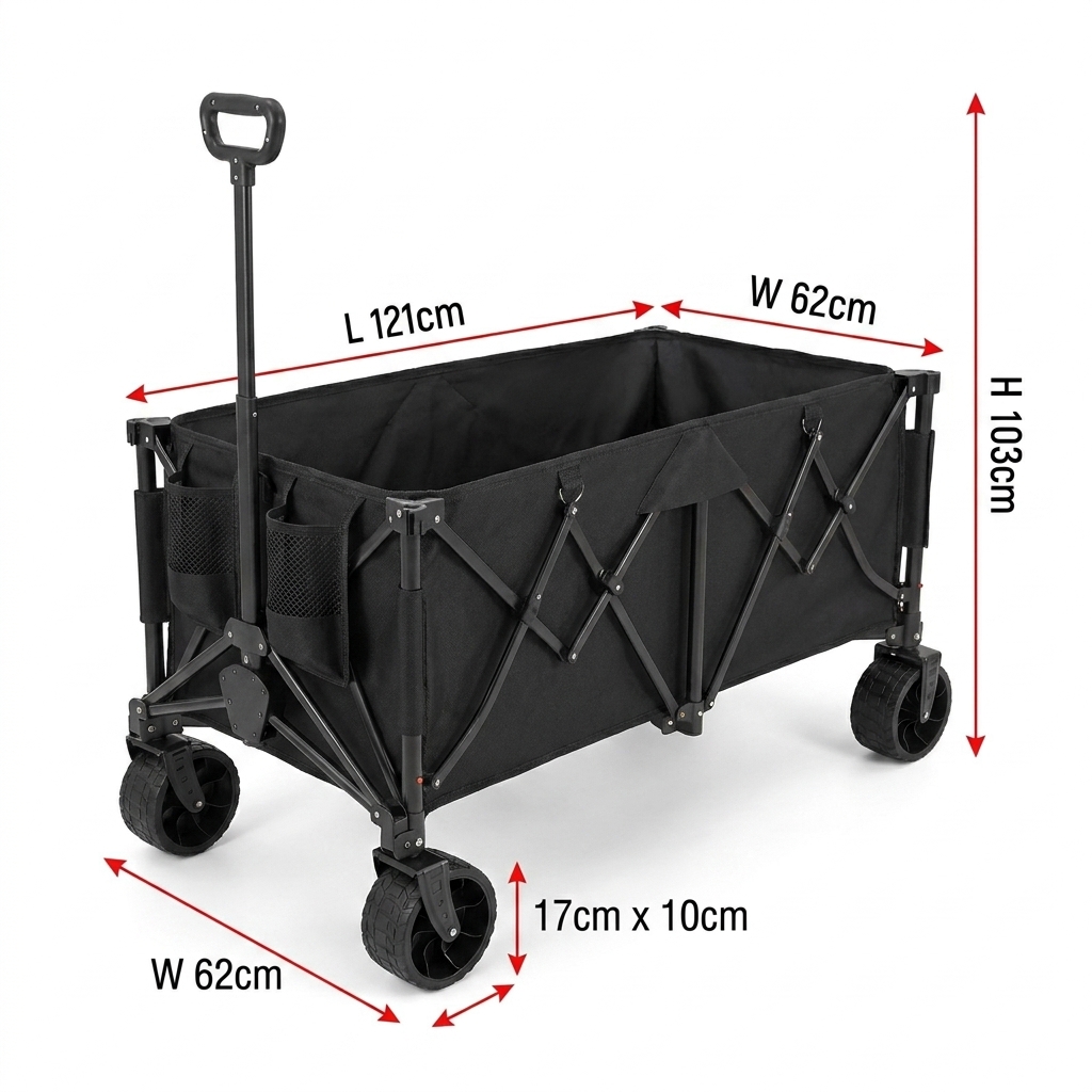 Outdoor Furniture Table - Chariot pliant robuste personnalisé avec une