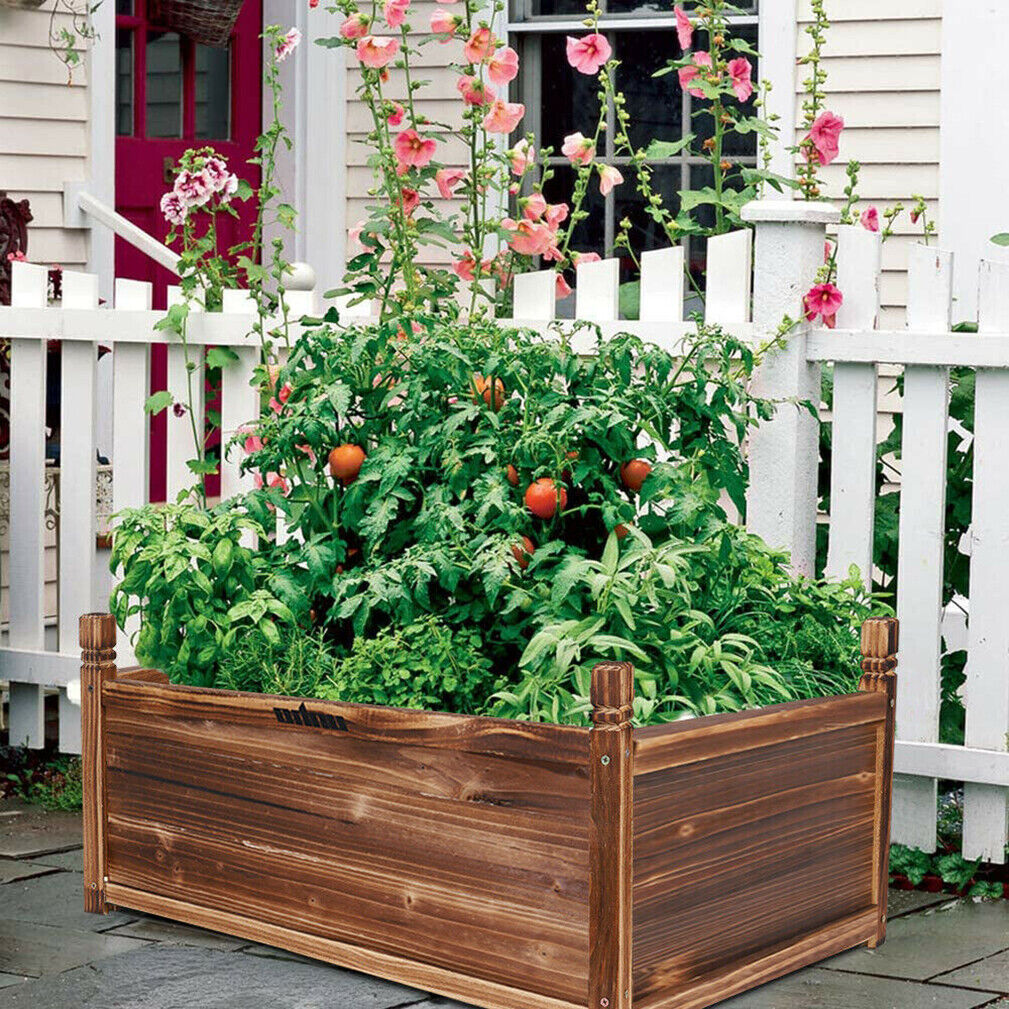 Outdoor Daybed Furniture - Jardinière en bois d'extérieur surélevée pour