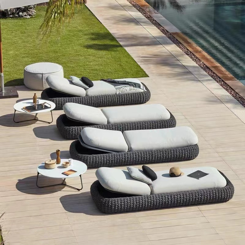Chaise longue de plage en roti - Outdoor Furniture Quality avis et prix