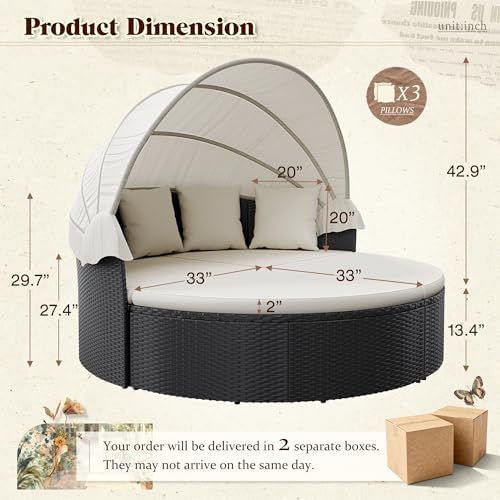 Meubles de patio, lit de jour  - Outdoor Daybed Furniture avis et prix