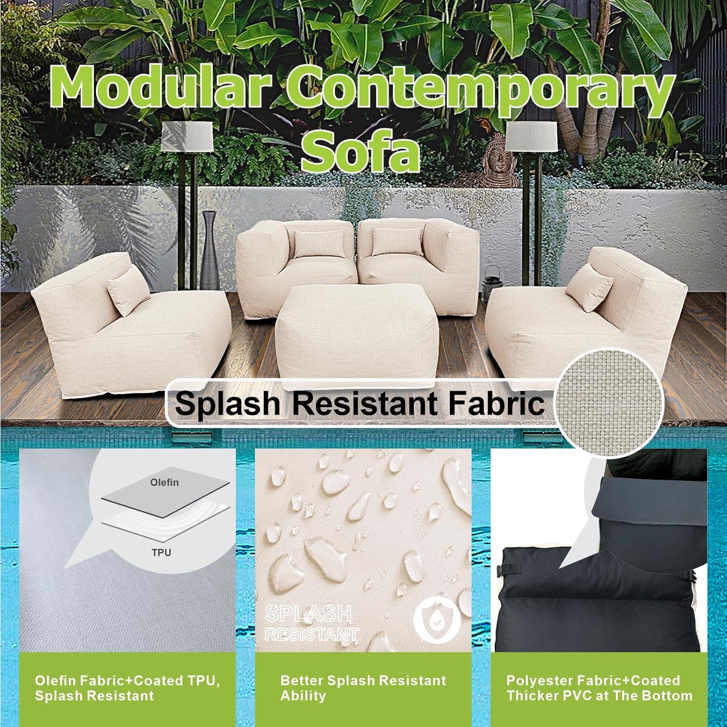 Ensemble de mobilier de patio  - Outdoor Daybed Furniture avis et prix