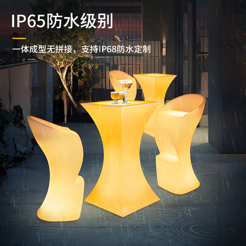 Table lumineuse extérieure tél - Outdoor Furniture Exhibition avis et prix