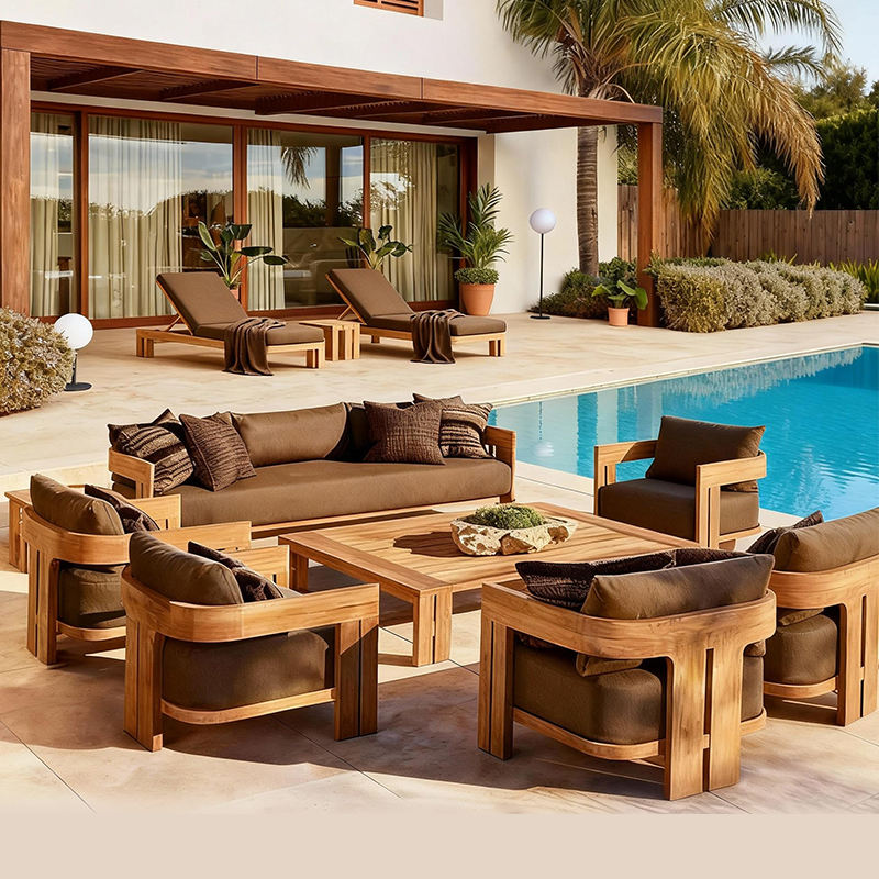 Ensemble de canapés en teck d' - Outdoor Furniture Europe avis et prix
