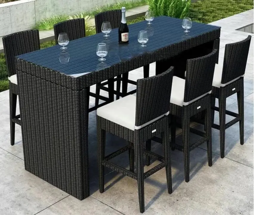 Ensemble de bar en rotin 7 piè - Outdoor Furniture Europe avis et prix