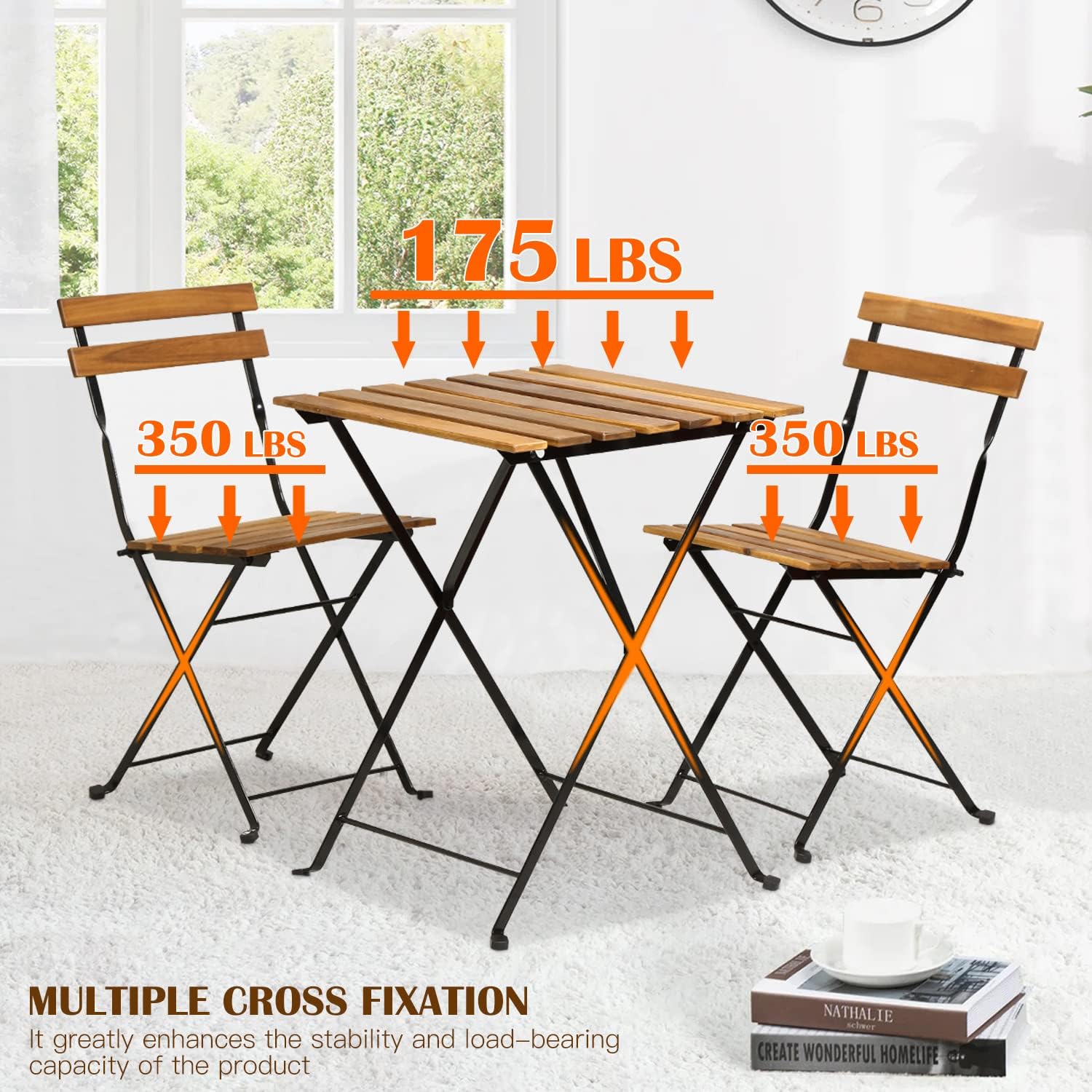 Ensemble bistrot de patio plia - Outdoor Furniture Table avis et prix