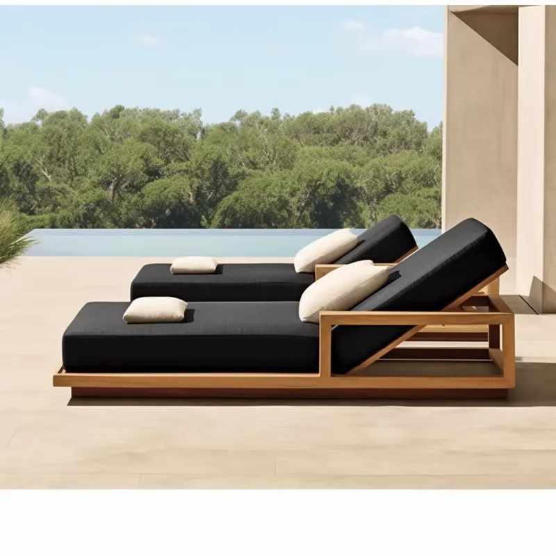 Chaise longue de piscine en te - Outdoor Furniture For Sale avis et prix