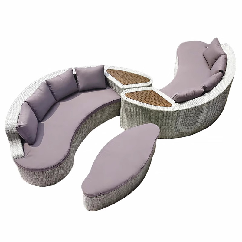 Canapé rond en rotin, canapé p - Outdoor Furniture Exhibition avis et prix