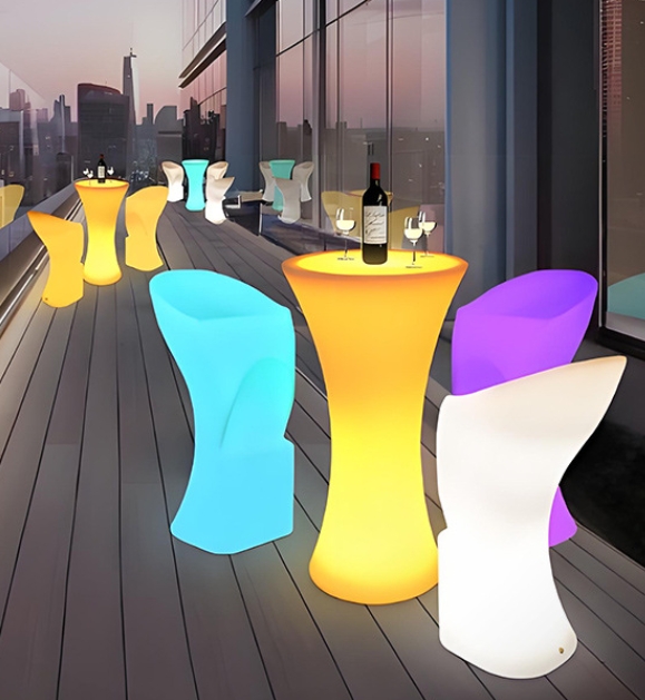 Table de bar portable à LED et - Outdoor Furniture Europe avis et prix