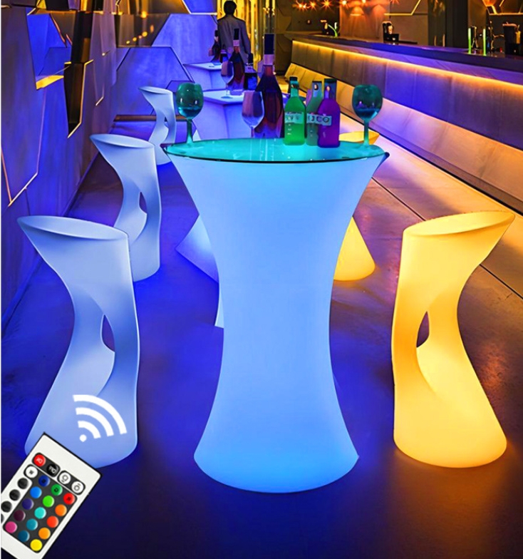 Table de bar portable à LED et - Outdoor Furniture Europe avis et prix