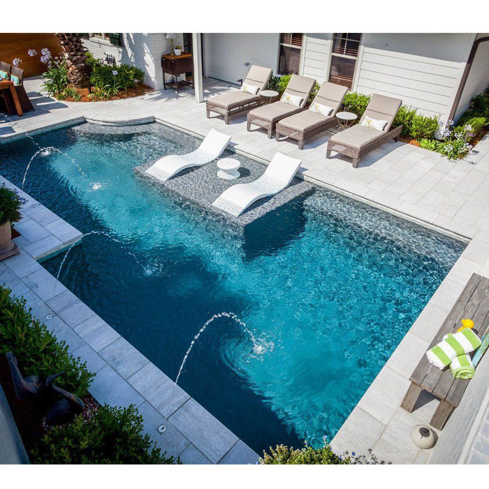 Chaises longues de piscine en  - Outdoor Daybed Furniture avis et prix